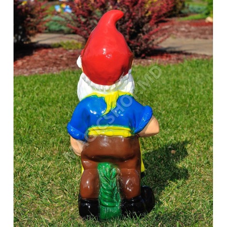 Садово-парковая фигура Cera Гном с розой (большой)